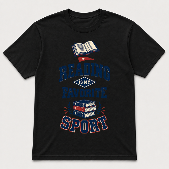Reading Is My Favorite Sport – Gildan 5000 T-Shirt