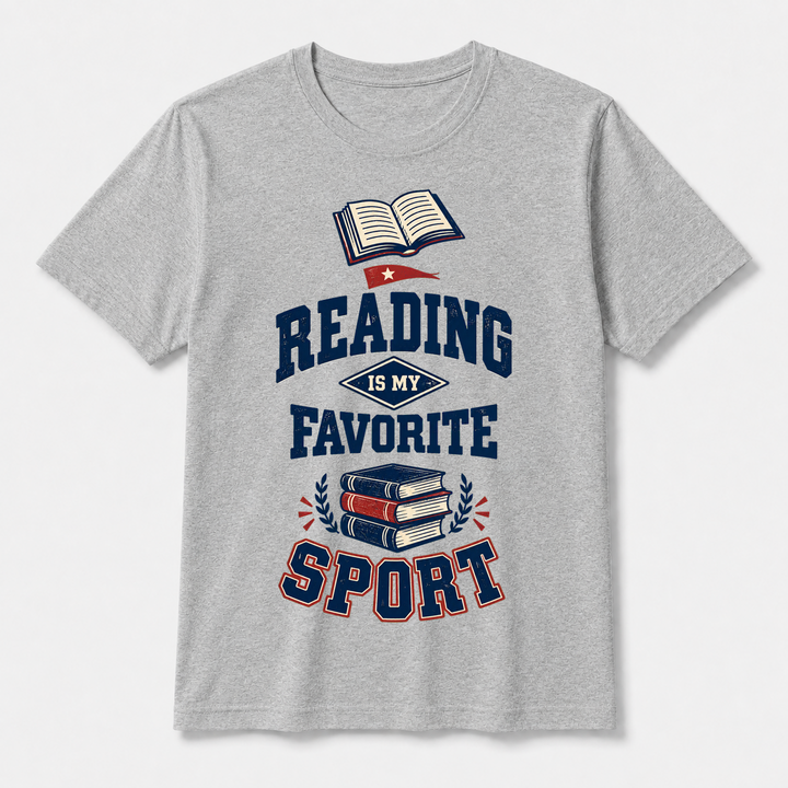 Reading Is My Favorite Sport – Bella Canvas 3001 T-Shirt