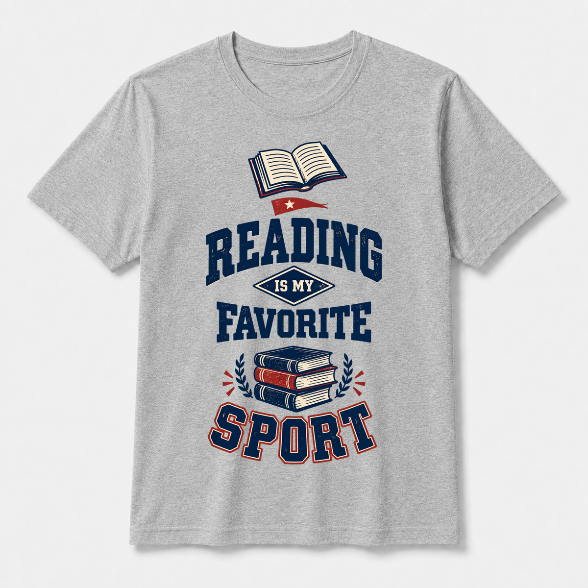 Reading Is My Favorite Sport – Bella Canvas 3001 T-Shirt