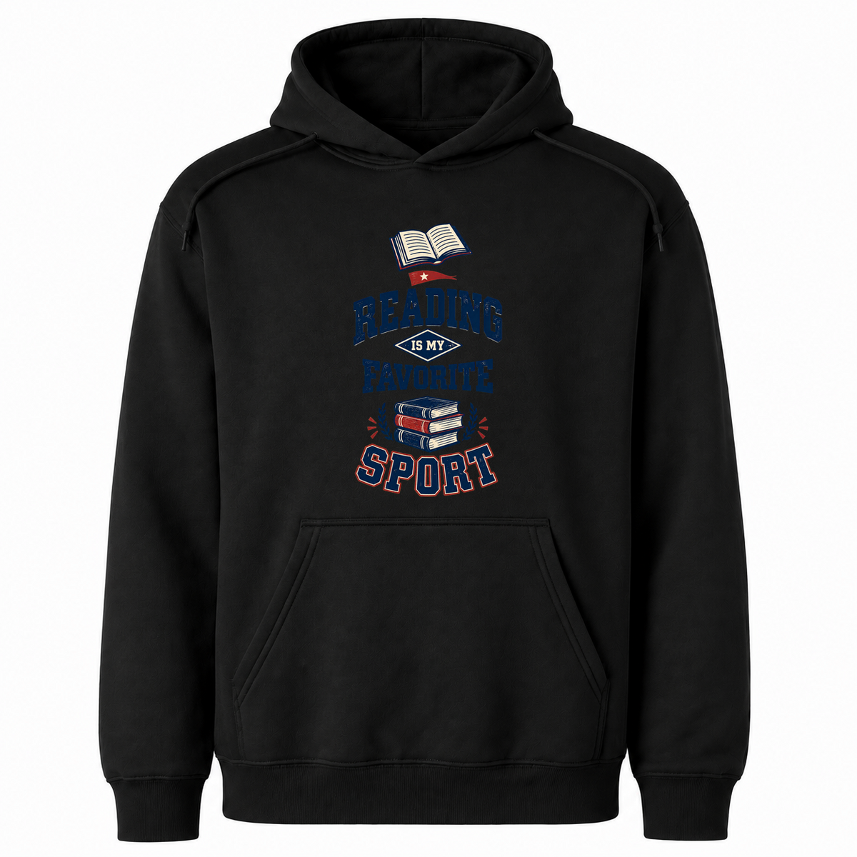 Reading Is My Favorite Sport – Gildan 18500 Hoodie